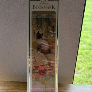 Gallery bookmark with Cat and Poppies
